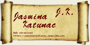 Jasmina Katunac vizit kartica